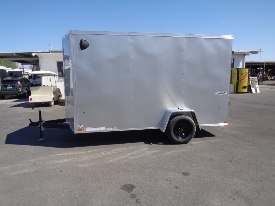 New 2027 Pace American 6x12 * Out Back DLX * V-Nose Single Axle Cargo Trailer w/ Rear Ramp Door