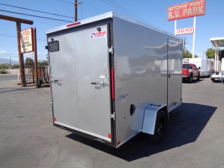 New 2027 Pace American 6x12 * Out Back DLX * V-Nose Single Axle Cargo Trailer w/ Rear Ramp Door