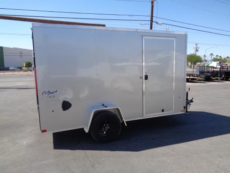 New 2027 Pace American 6x12 * Out Back DLX * V-Nose Single Axle Cargo Trailer w/ Rear Ramp Door