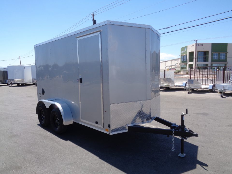 New 2027 Pace American - Out Back DLX - 6x12 V-Nose Tandem Axle 7k Cargo Trailer w/ Rear Ramp Door