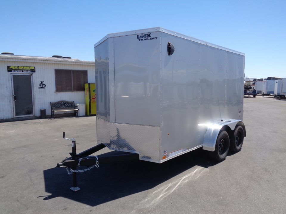 New 2027 Pace American - Out Back DLX - 6x12 V-Nose Tandem Axle 7k Cargo Trailer w/ Rear Ramp Door