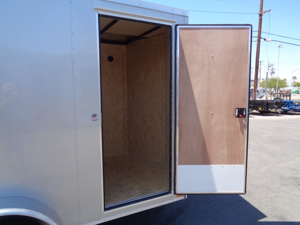 New 2027 Pace American - Out Back DLX - 6x12 V-Nose Tandem Axle 7k Cargo Trailer w/ Rear Ramp Door