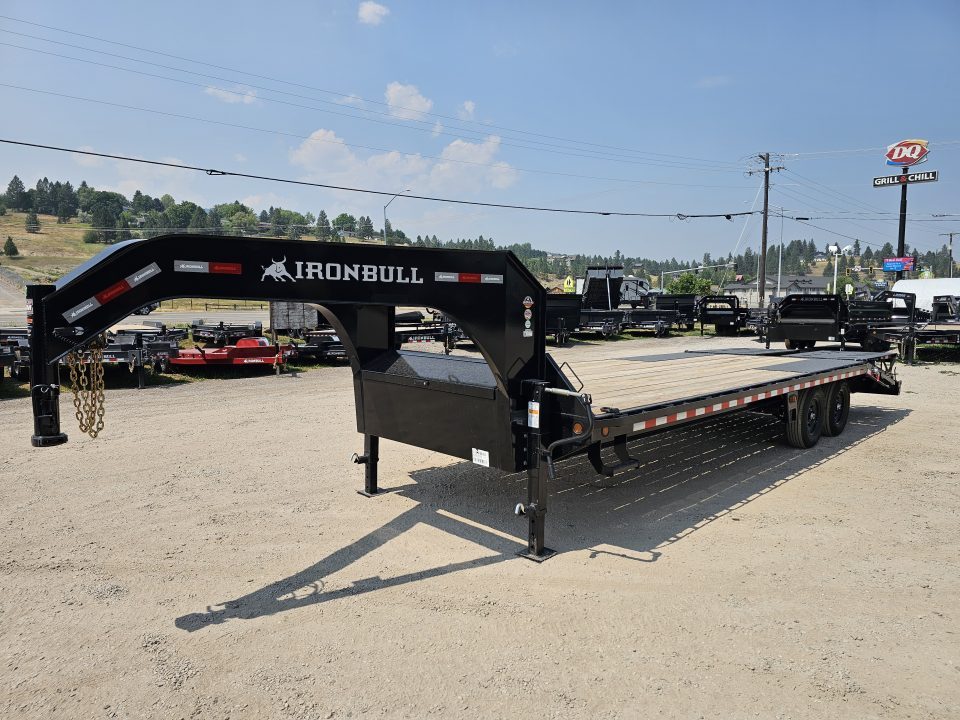 New 2027 Iron Bull 25' 14k Gooseneck Deckover Equipment Trailer