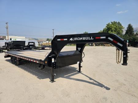 New 2027 Iron Bull 25' 14k Gooseneck Deckover Equipment Trailer