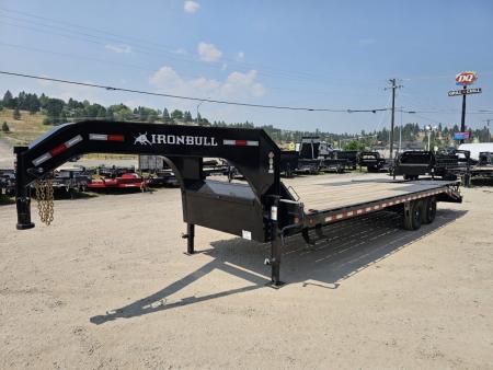 New 2027 Iron Bull 25' 14k Gooseneck Deckover Equipment Trailer