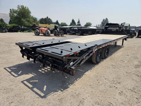 New 2027 Iron Bull 25' 14k Gooseneck Deckover Equipment Trailer