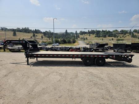 New 2027 Iron Bull 25' 14k Gooseneck Deckover Equipment Trailer
