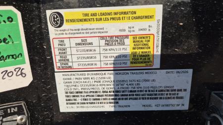 New 2027 Horizon Trailers HZ7 16X83 15.2K Dump BP Dump Trailer