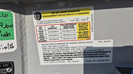 New 2027 Horizon Trailers HZ7 14X83 15.2K Dump BP Dump Trailer