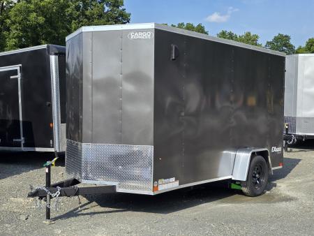 New 2027 Cargo Express 6 x 12 3k Enclosed Trailer - 6.5' Interior Height - Ramp Door - Screwless Exterior - 12v Dome Light - Fold Down Stablizer Jacks - LED Lighting - D-Ring Tie Downs