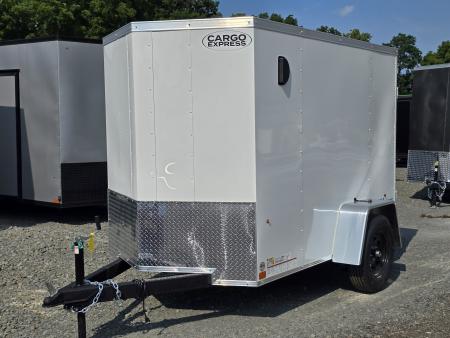 New 2027 Cargo Express 5 x 8 3k Enclosed Trailer - 5.5' Interior Height - Barn Door - LED Lighting - D-Ring Tie Downs