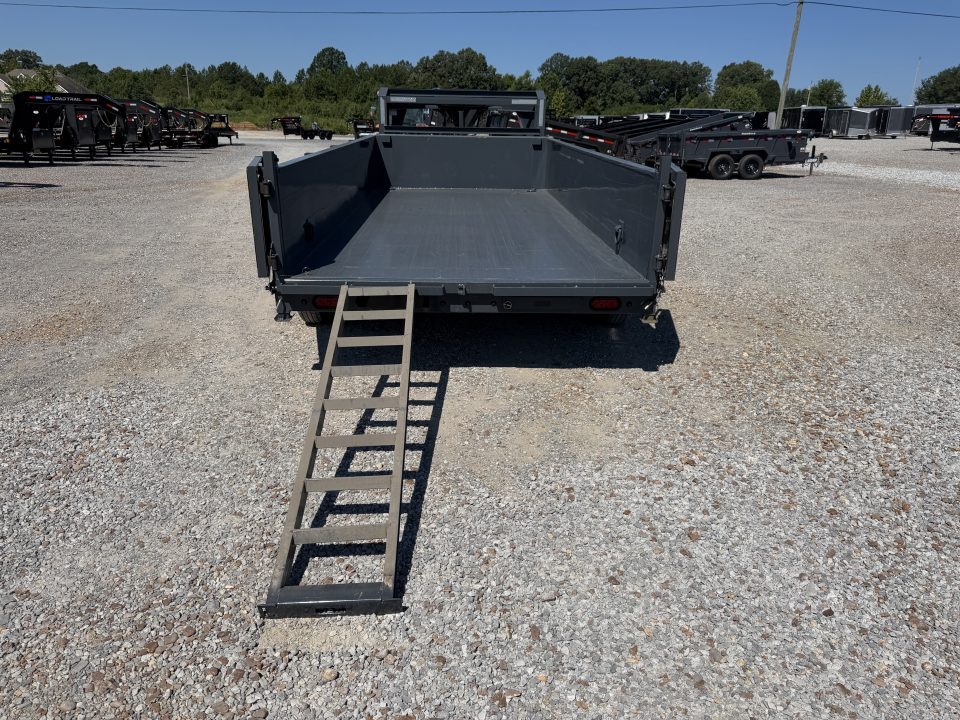 Used 2024 Lamar 83"x16' 14k Gooseneck Dump Trailer