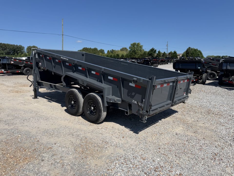 Used 2024 Lamar 83"x16' 14k Gooseneck Dump Trailer