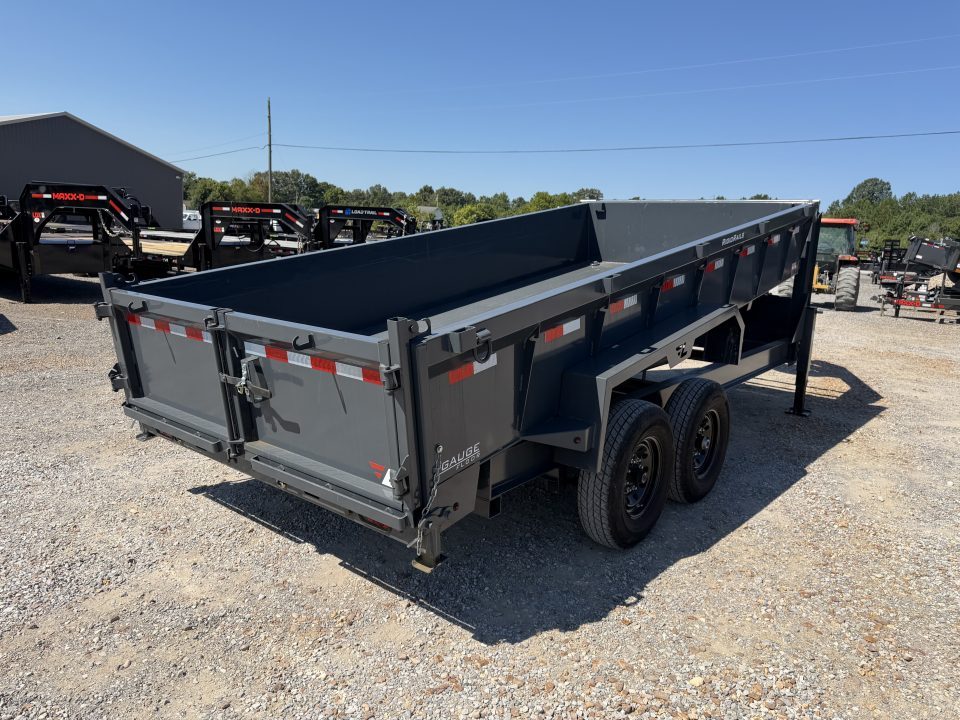 Used 2024 Lamar 83"x16' 14k Gooseneck Dump Trailer