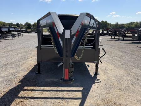 Used 2024 Lamar 83"x16' 14k Gooseneck Dump Trailer
