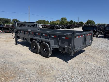 Used 2024 Lamar 83"x16' 14k Gooseneck Dump Trailer