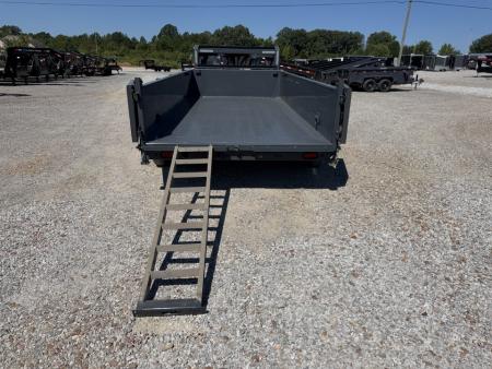 Used 2024 Lamar 83"x16' 14k Gooseneck Dump Trailer
