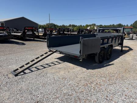 Used 2024 Lamar 83"x16' 14k Gooseneck Dump Trailer