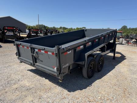 Used 2024 Lamar 83"x16' 14k Gooseneck Dump Trailer