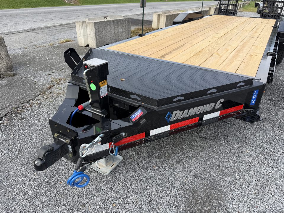 New 2026 Diamond C LPX210 Equipment Trailer **ABS BRAKES** EXTRA WIDE STAND UP RAMPS