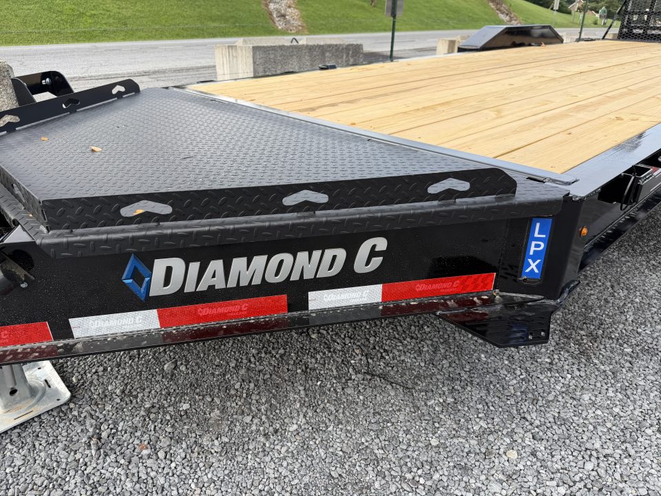 New 2026 Diamond C LPX210 Equipment Trailer **ABS BRAKES** EXTRA WIDE STAND UP RAMPS