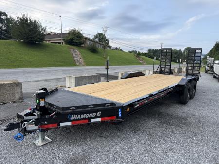 New 2026 Diamond C LPX210 Equipment Trailer **ABS BRAKES** EXTRA WIDE STAND UP RAMPS