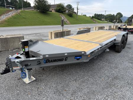 New 2026 Diamond C HDT207 Tilt Trailer 16+4 14 PLY TIRES SLIPPER ROLLER , FORK HOLDERS