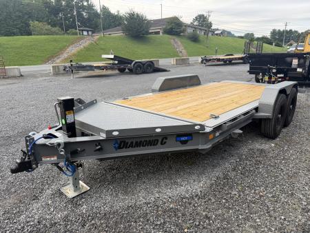 New 2026 Diamond C HDT207 FULL TILT TRAILER 14 PLY TIRES LARGE TOOL BOX , SLIPPER ROLLER