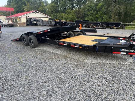 New 2026 Diamond C HXD210 DRIVE OVER FENDER TILT TRAILER **ABS BRAKES** BED ROLLER