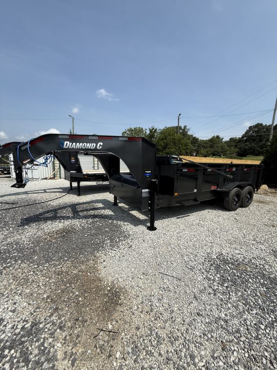 New 2027 Diamond C LPT 210 Dump Trailer, PACESETTER EDITION, 23K GVWR, 7GA FLOOR, HYD JACKS, ABS BRAKES, FORK HOLDERS
