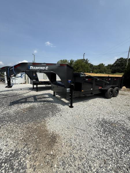 New 2027 Diamond C LPT 210 Dump Trailer, PACESETTER EDITION, 23K GVWR, 7GA FLOOR, HYD JACKS, ABS BRAKES, FORK HOLDERS