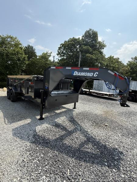 New 2027 Diamond C LPT 210 Dump Trailer, PACESETTER EDITION, 23K GVWR, 7GA FLOOR, HYD JACKS, ABS BRAKES, FORK HOLDERS