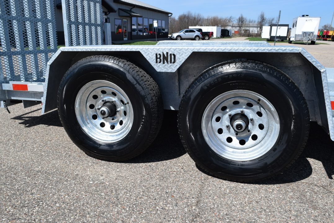 New BND 6x12 GALVANIZED SCISSOR LIFT TRAILER w/ 5200LB AXLES