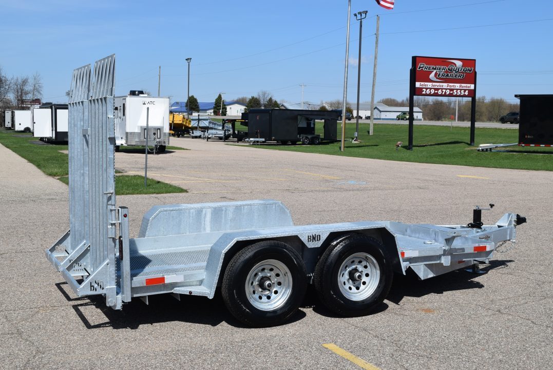 New BND 6x12 GALVANIZED SCISSOR LIFT TRAILER w/ 5200LB AXLES