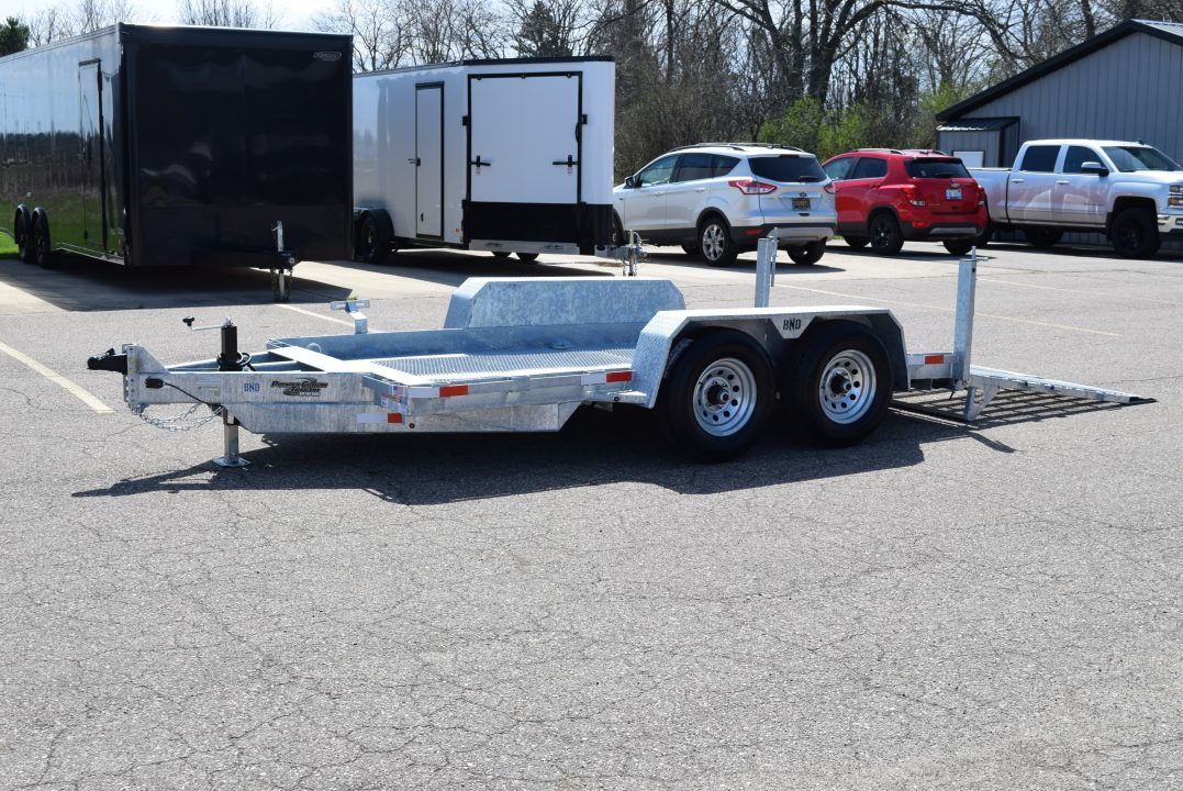 New BND 6x12 GALVANIZED SCISSOR LIFT TRAILER w/ 5200LB AXLES