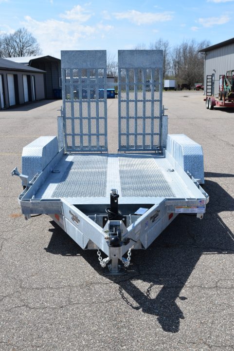 New BND 6x12 GALVANIZED SCISSOR LIFT TRAILER w/ 5200LB AXLES