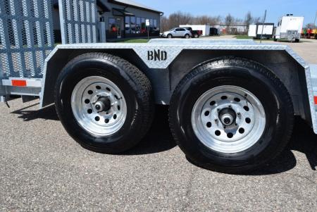 New BND 6x12 GALVANIZED SCISSOR LIFT TRAILER w/ 5200LB AXLES