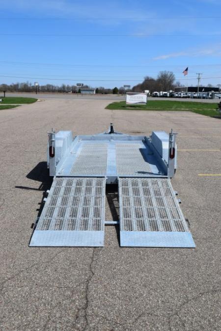 New BND 6x12 GALVANIZED SCISSOR LIFT TRAILER w/ 5200LB AXLES