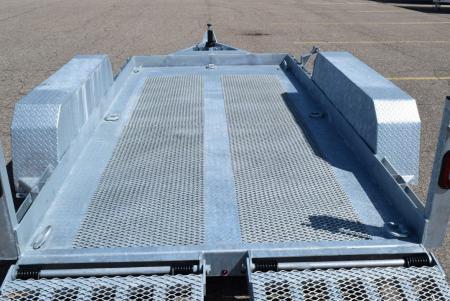 New BND 6x12 GALVANIZED SCISSOR LIFT TRAILER w/ 5200LB AXLES
