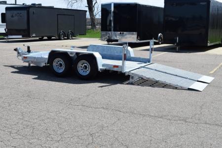 New BND 6x12 GALVANIZED SCISSOR LIFT TRAILER w/ 5200LB AXLES