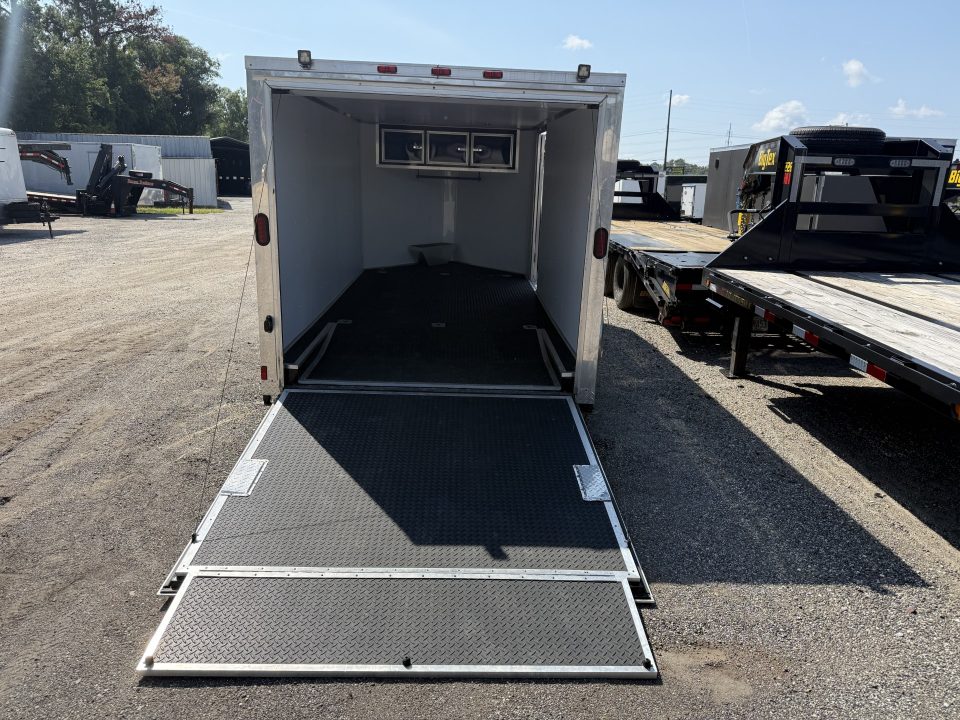Used GANS714TA2 2015 Cargo Mate 7'X14' Enclosed Motorcycle Trailer