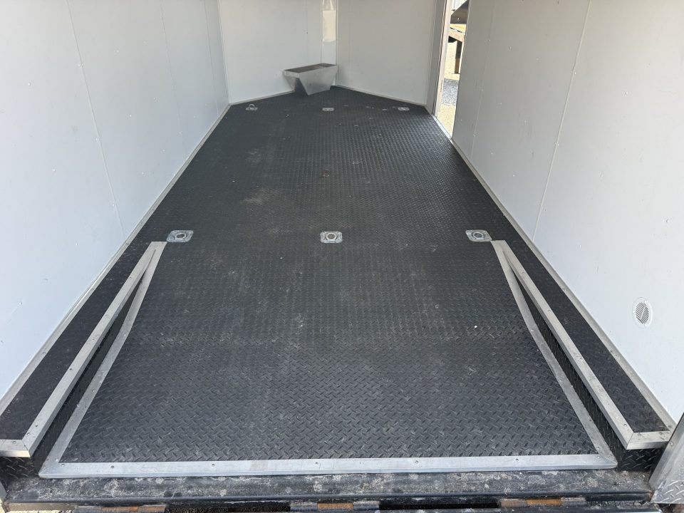 Used GANS714TA2 2015 Cargo Mate 7'X14' Enclosed Motorcycle Trailer