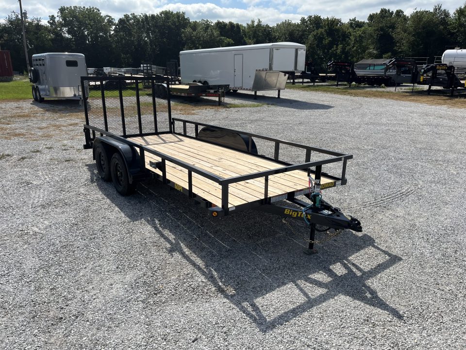 New 2027 Big Tex Trailers 60PI TANDEM UTILITY W/ 4' RAMP GATE/ 77X16 Utility Trailer