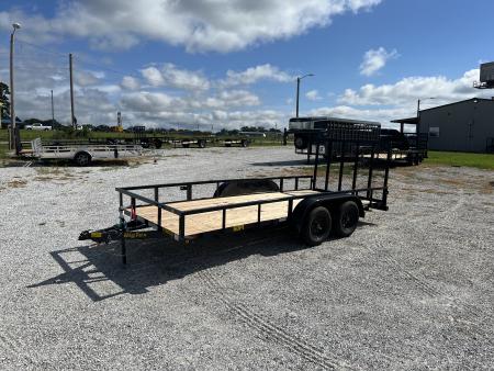New 2027 Big Tex Trailers 60PI TANDEM UTILITY W/ 4' RAMP GATE/ 77X16 Utility Trailer