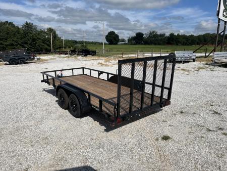 New 2027 Big Tex Trailers 60PI TANDEM UTILITY W/ 4' RAMP GATE/ 77X16 Utility Trailer