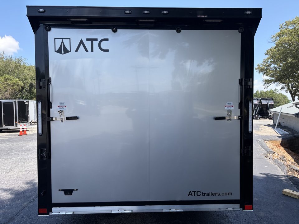 New 2027 ATC 24' Car Hauler, Finished Interior, AC, Cabinets, ROM450