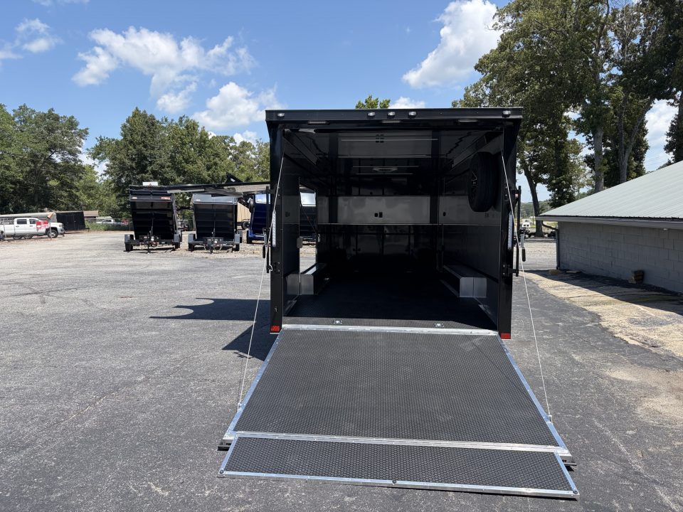 New 2027 ATC 24' Car Hauler, Finished Interior, AC, Cabinets, ROM450