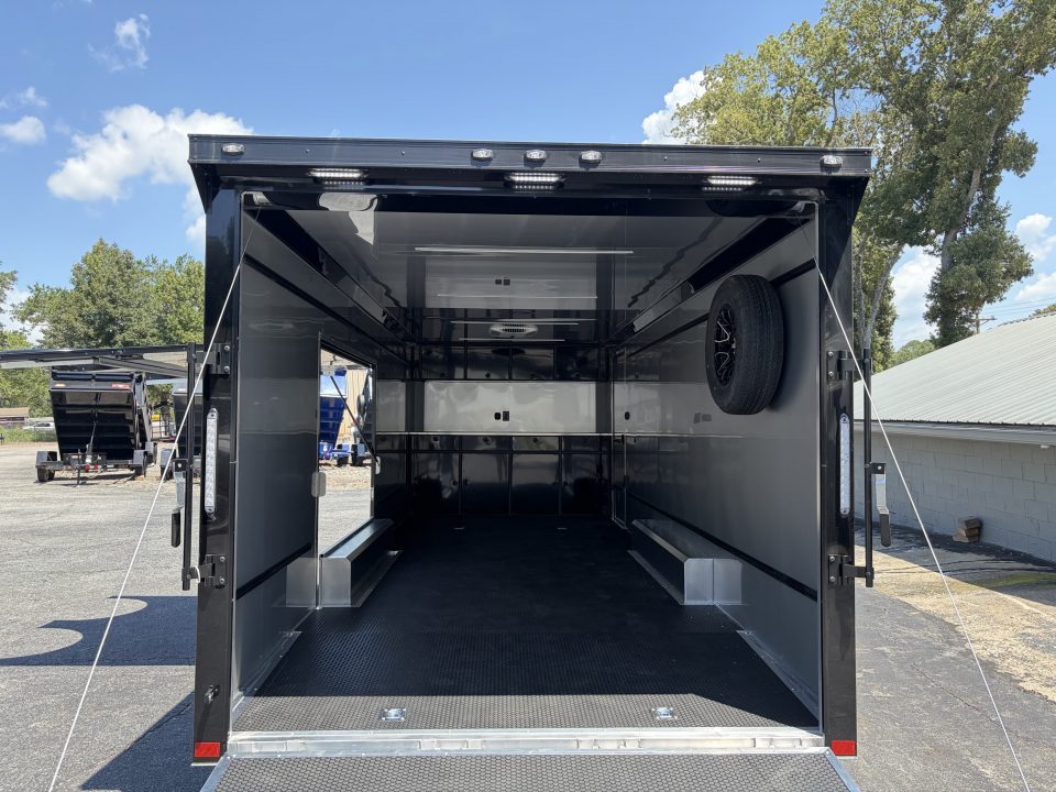 New 2027 ATC 24' Car Hauler, Finished Interior, AC, Cabinets, ROM450