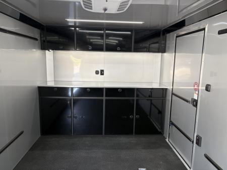 New 2027 ATC 24' Car Hauler, Finished Interior, AC, Cabinets, ROM450