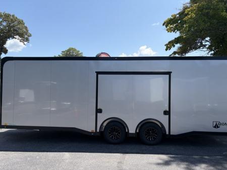 New 2027 ATC 24' Car Hauler, Finished Interior, AC, Cabinets, ROM450
